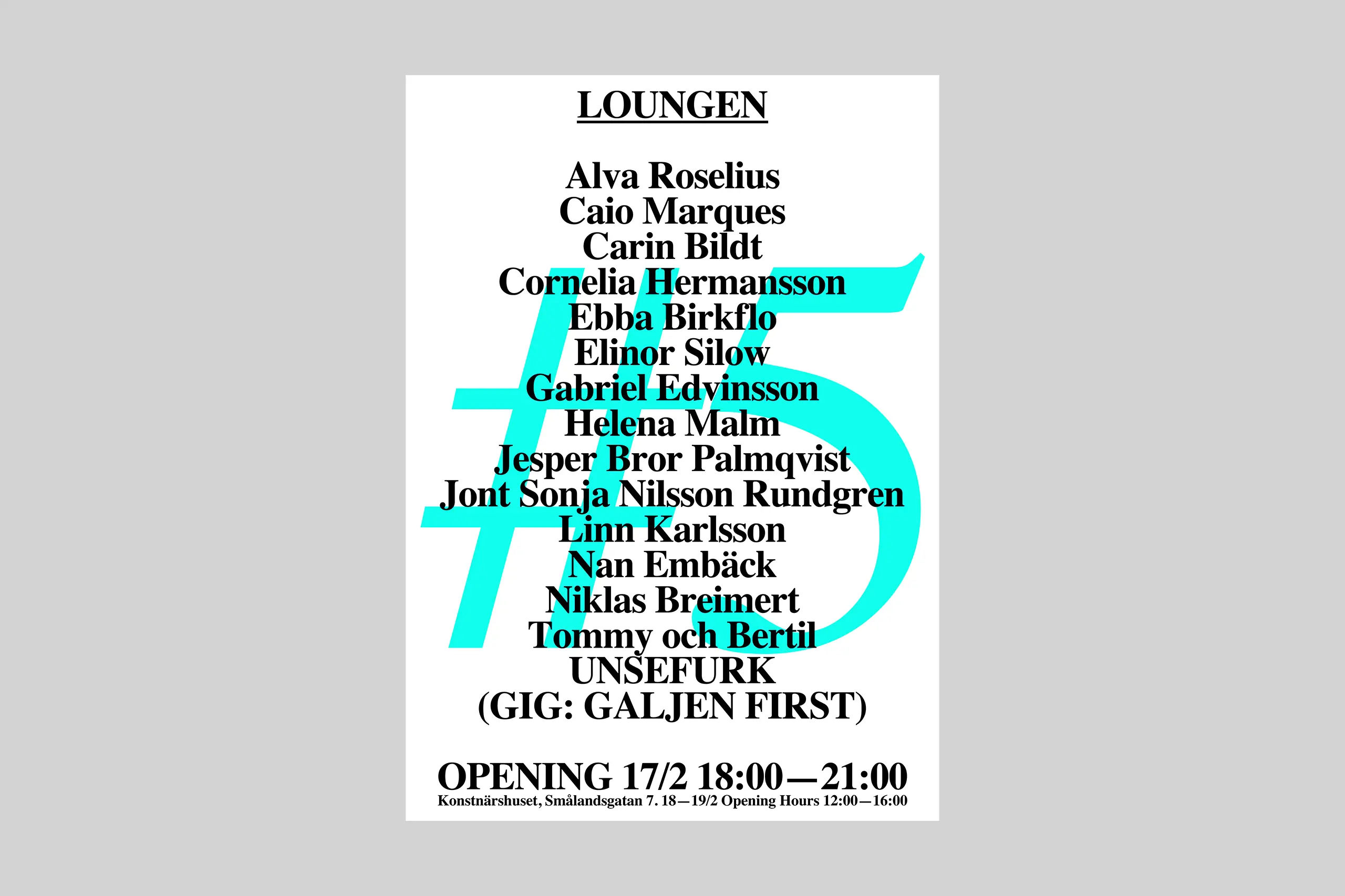 LOUNGEN #5, poster