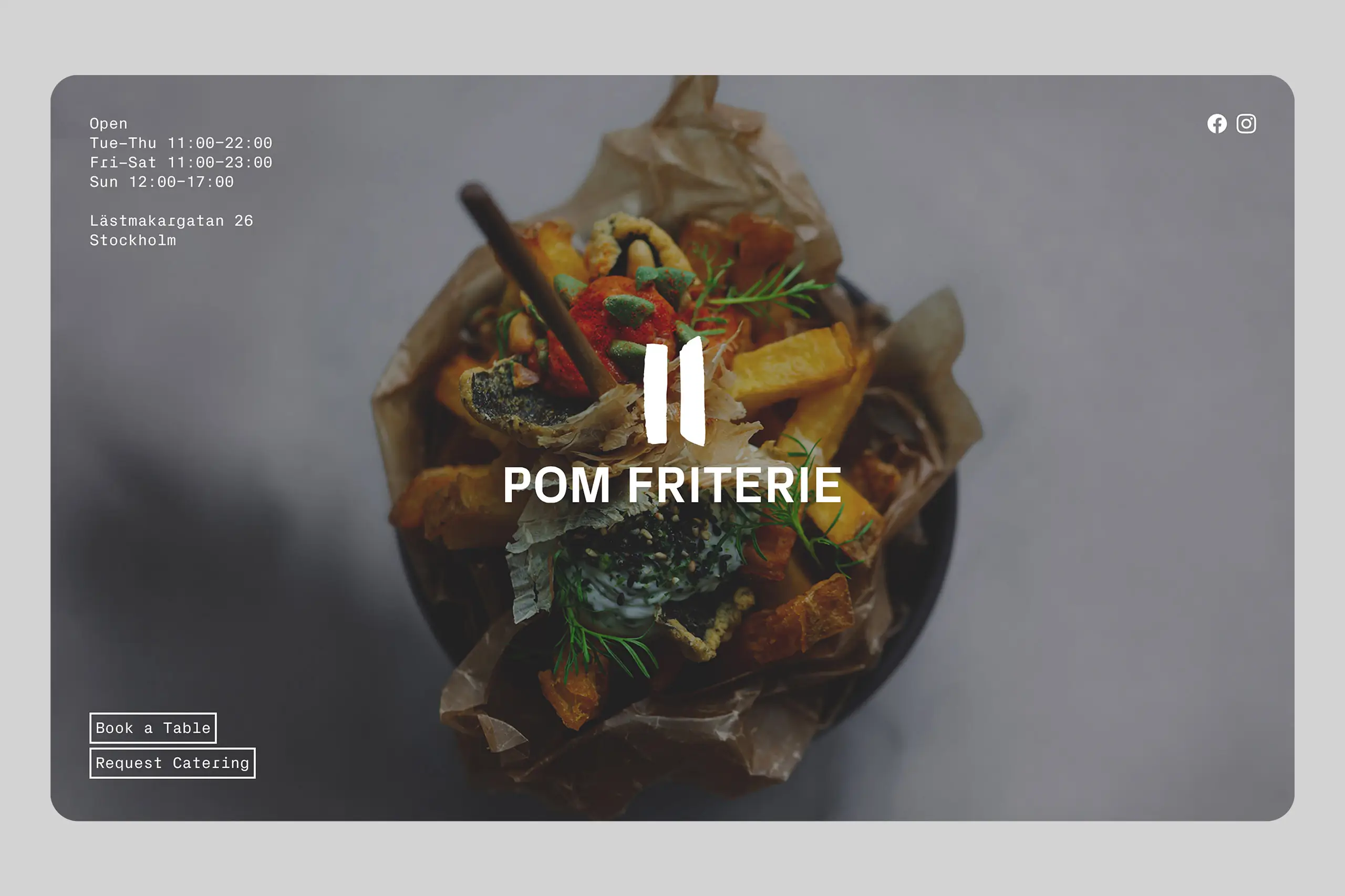 POM FRITERIE, website